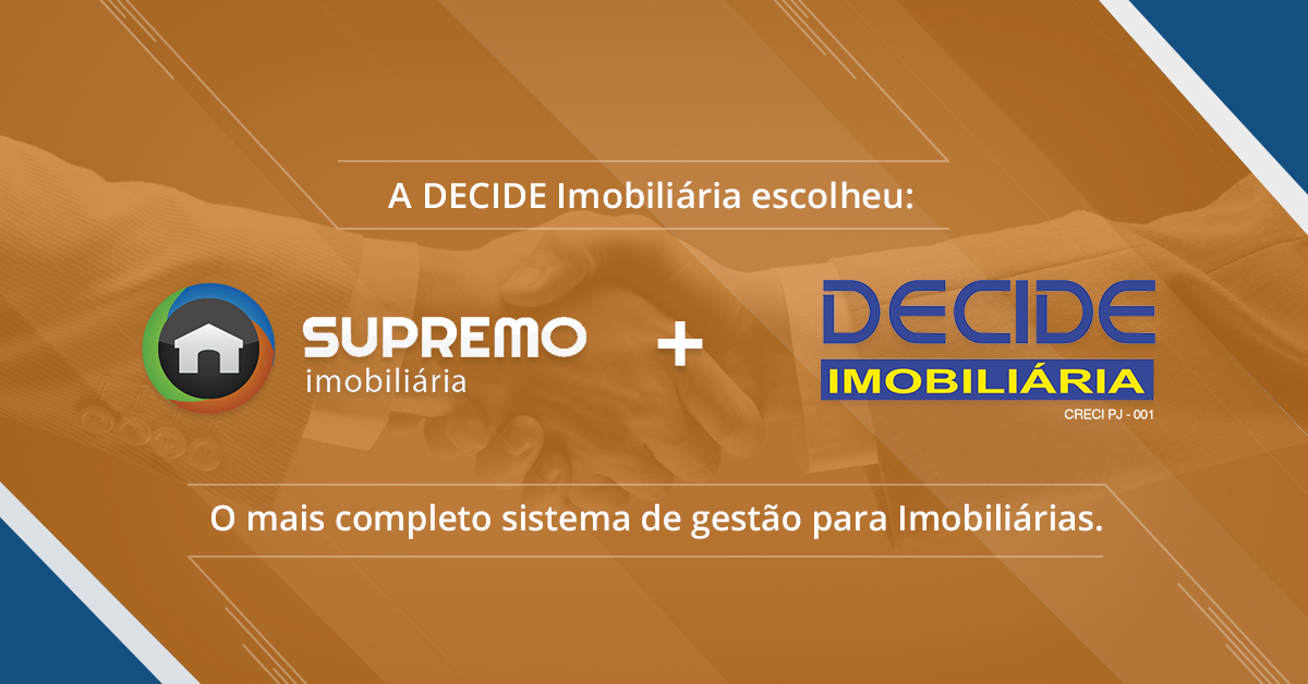 Decide Imobiliária e Interative Agência Digital firmam parceria.