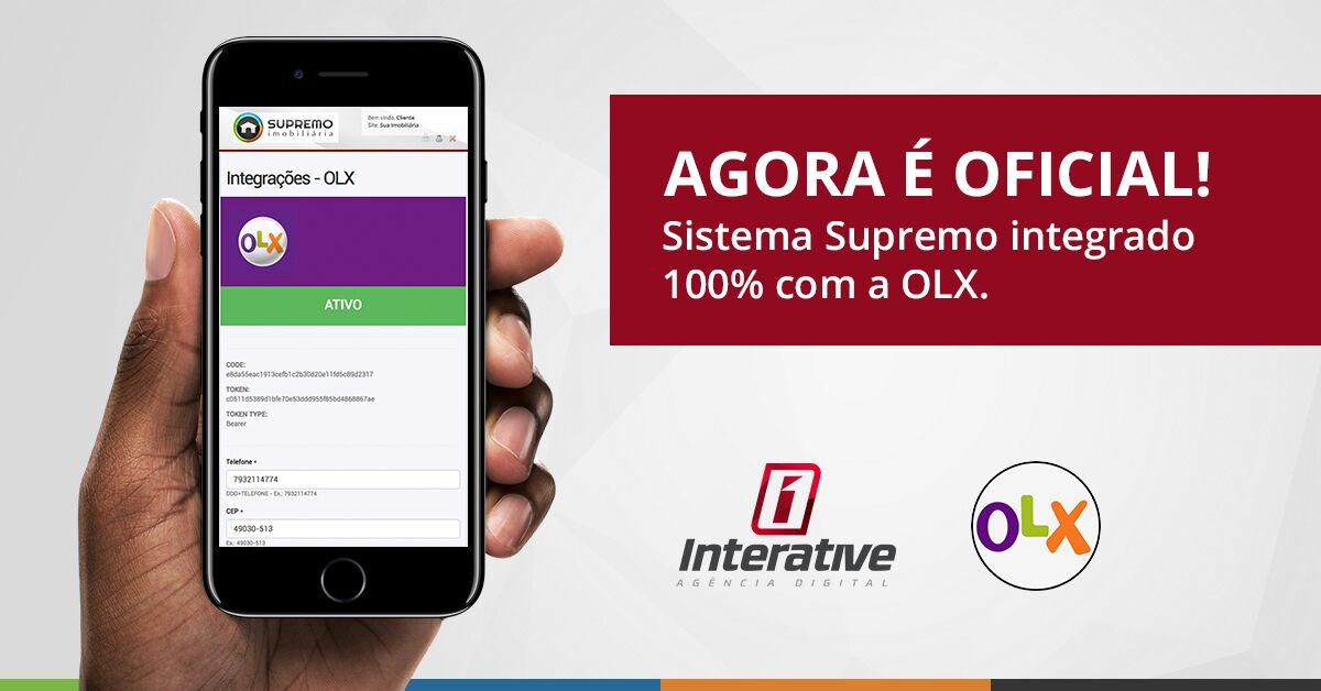 Sistema Supremo agora é oficialmente Integrado com OLX