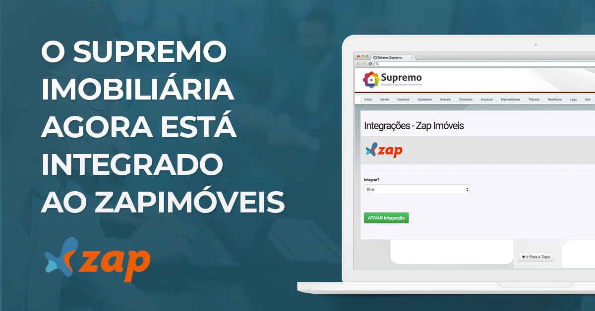 Sistema Supremo Imobiliária & Zap Imóveis – Parceria de Sucesso!